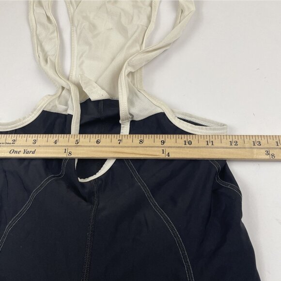 Performance Cycling Bib Shorts Men’s M Padded Seat Black White Silicone Leg - Picture 5 of 9